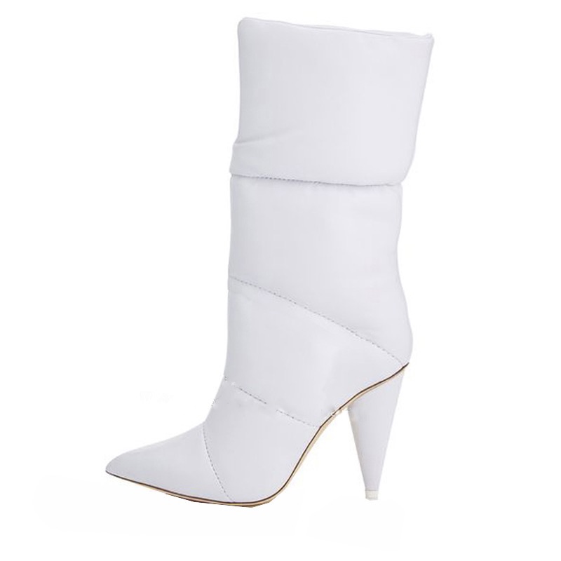 Must Have White Puffy Bootie
